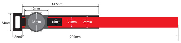 rfid Velcro wristbands size